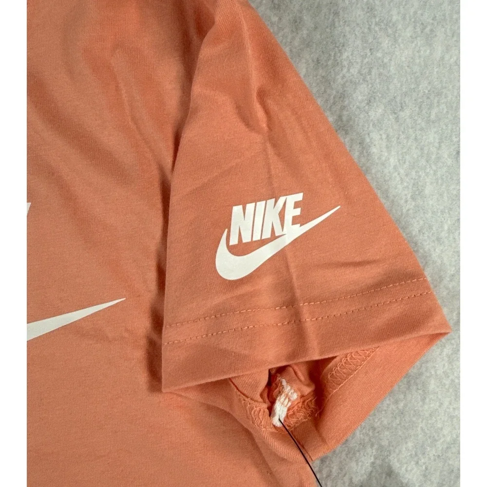 Nike Youth‎ XS 3-4 Years Apricot Agate Orange Futura Logo T Shirt NWT